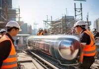 中锐热水器空气能全国统售后热线科普#韶山工地空气能应用，节能环保新选择