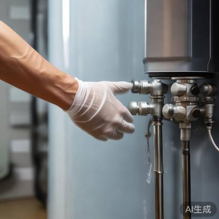 关闭进水阀，防烫伤