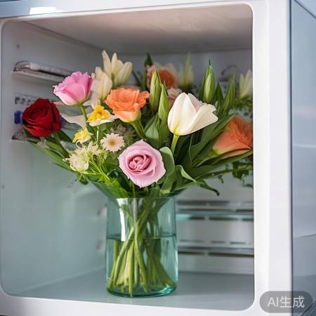 延长鲜花新鲜度，冰箱储存妙！