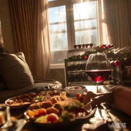 周末午后，红酒生活惬意