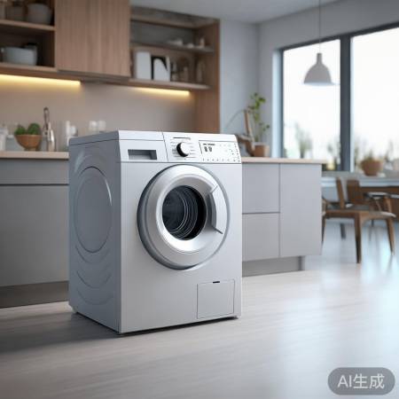 洗衣机简约大方，家居融合