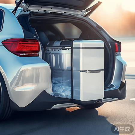 “迷你车载冰箱，出行好伴侣”