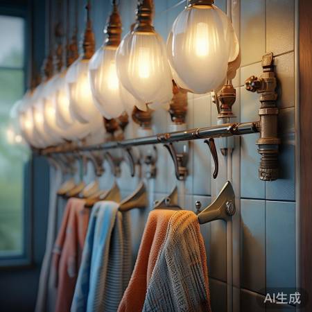 管道巧用装饰遮挡