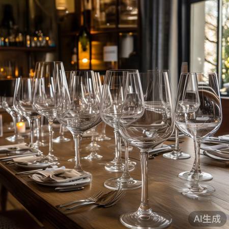 红酒杯摆放技巧