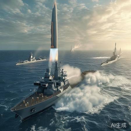 海军演练，展示实力