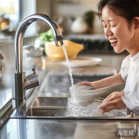 “洗碗池加热水器，温暖洗碗新体