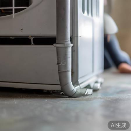 空调排水管位置，注意安全拆装