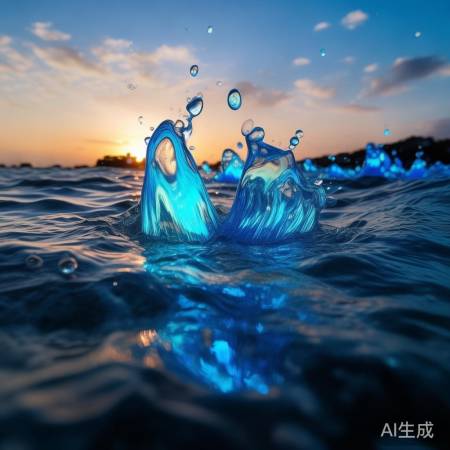 福建平潭海蓝泪