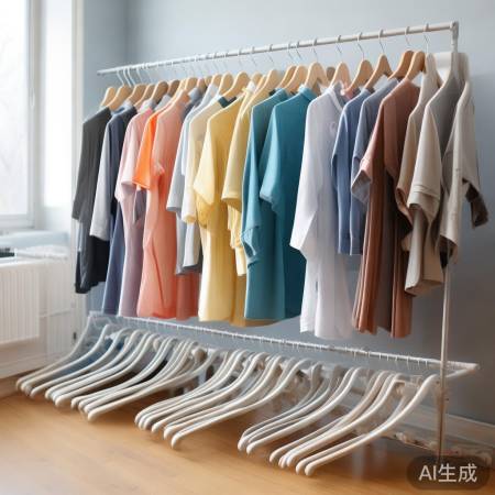 衣架晾衣有技巧