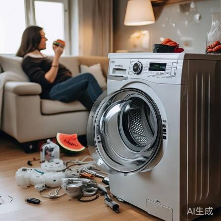 沙发西瓜洗衣机，水管安装详解