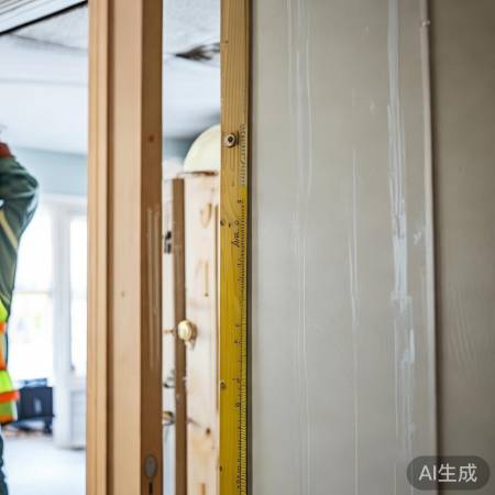 门框中心，精准定位