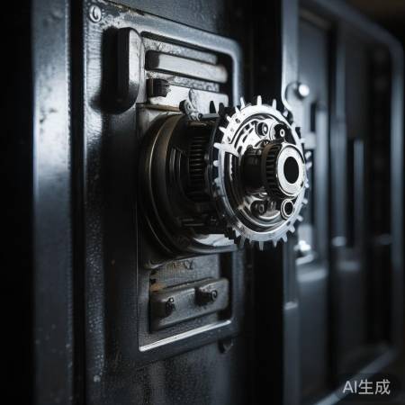 保险柜机械锁芯位置